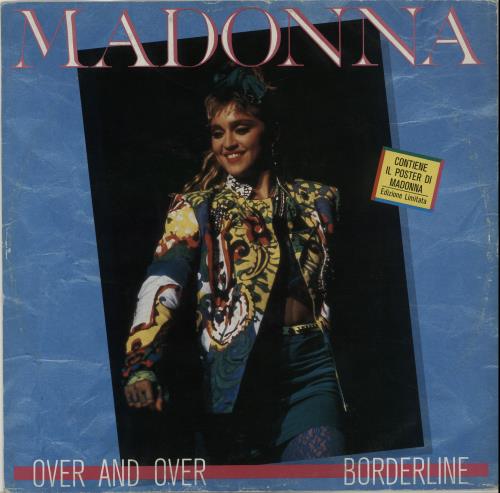 Madonna Over And Over + Poster (VG/VG) Italian 12